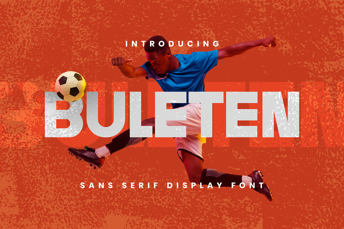 Buleten - Modern Sans Sports Font, a Sans Serif Font by Imoodev (Photo 1 of 5)