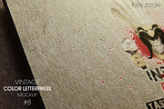 Vintage Color Letterpress Mockup, a Mockup by LuisFaus (Thumbnail 2 of 2)