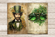 St. Patrick's Day Junk Journal Paper, a Seasonal Illustration by GlamArtZhanna (Thumbnail 8 of 10)