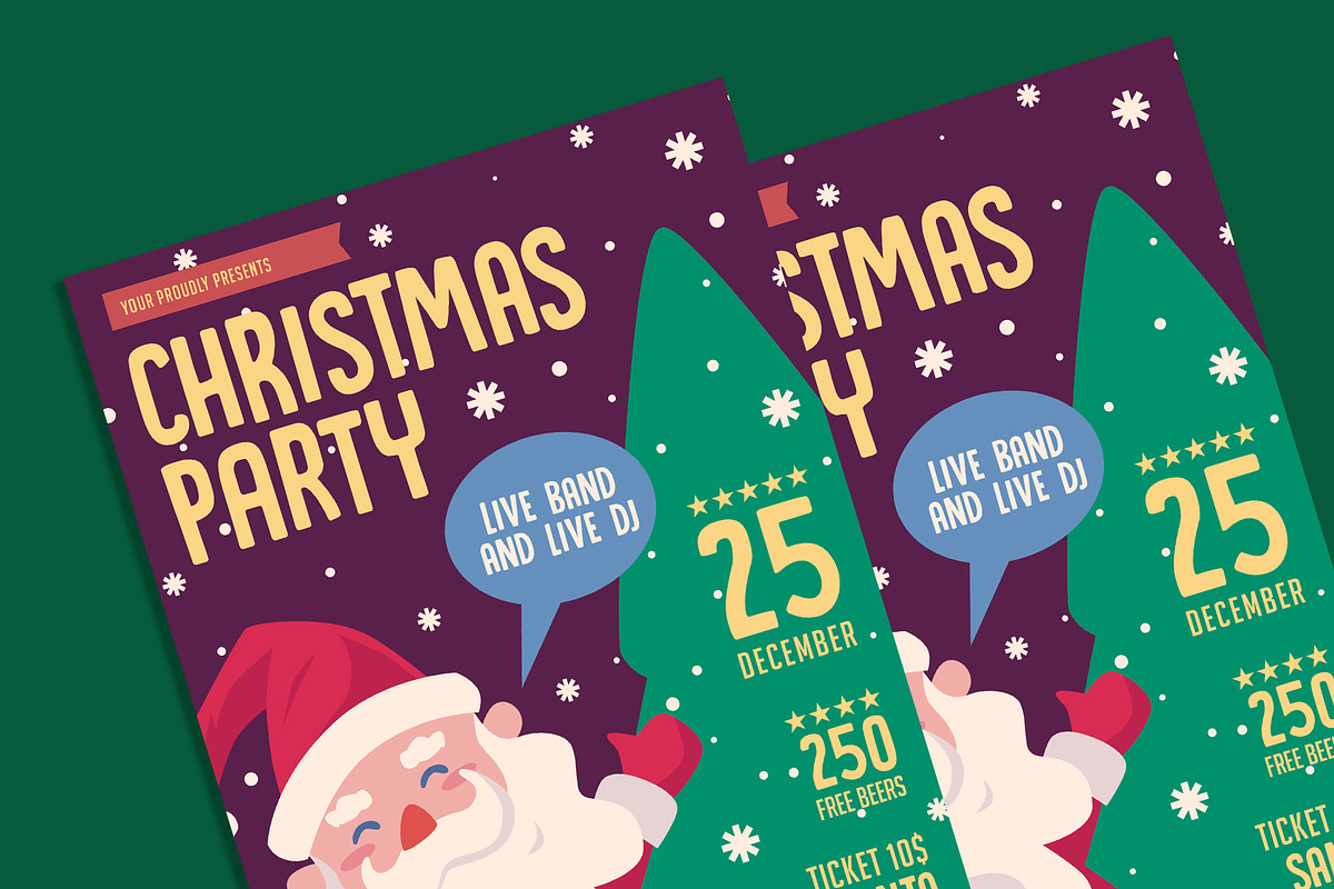 Christmas Party Flyer, a Flyer Template by AdamHasan (Photo 3 of 3)