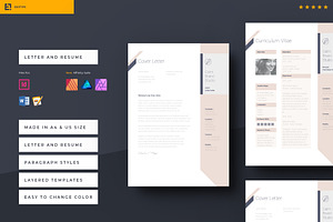 Calm Resume and Letter, a Resume Template by Egotype