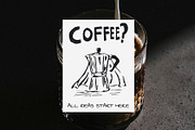 Hand Drawn Coffee Clipart Bundle, a Food Illustration by The Layered Art (Thumbnail 5 of 5)