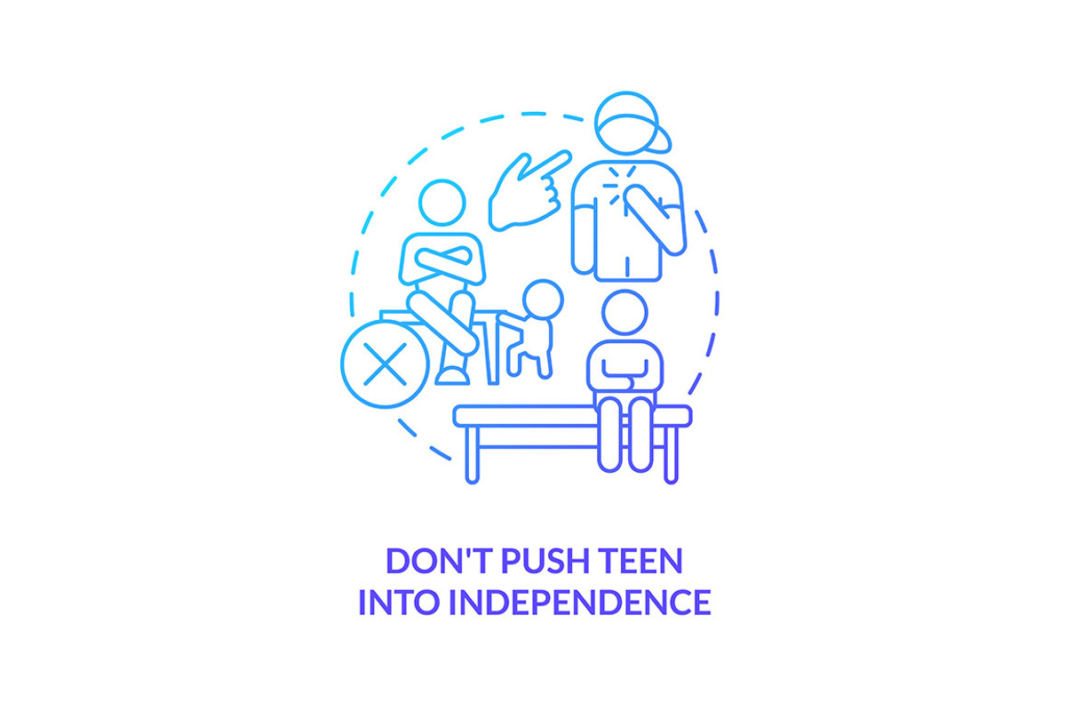 Do not push teen into independence, an Icon by IMG Visuals