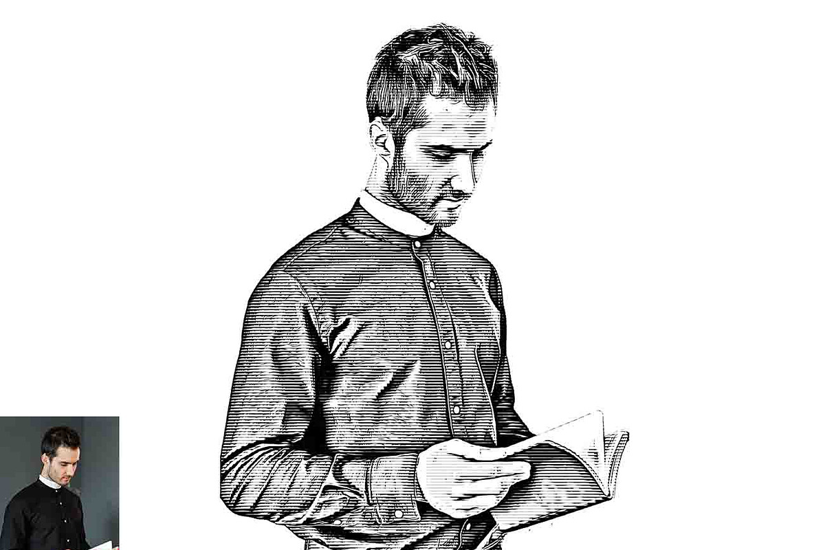 Faster Sketch Effect Ps Action, an Action Add-On by Studio Retouch (Photo 21 of 34)