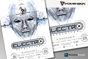 Electro Revolution Flyer Template, a Flyer Template by Ravi Rajcoomar (Thumbnail 2 of 3)