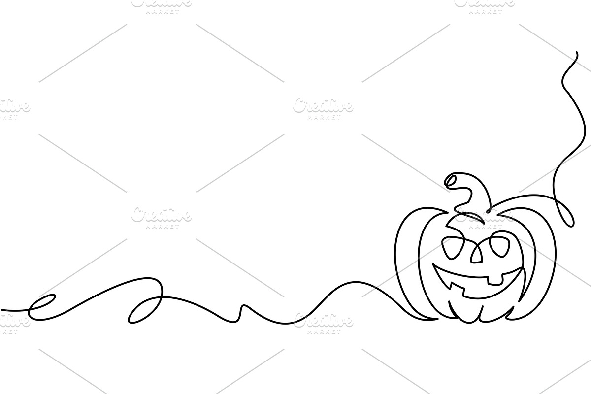 Spooky jack o lantern pumpkin, a Decorative Illustration by Valenty