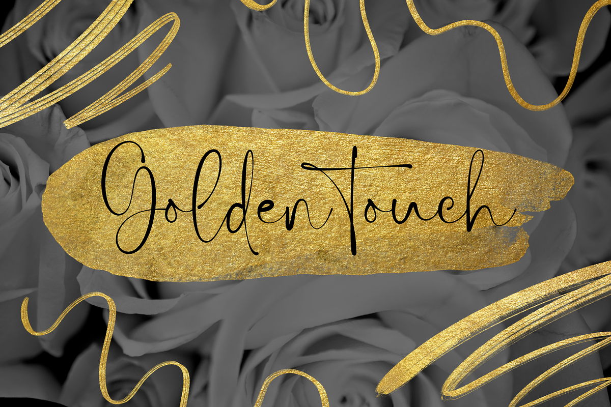41 Gold Brush Strokes Png, a Texture Graphic by Kat Anti (Photo 1 of 7)