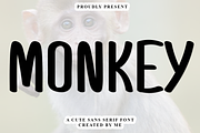 Monkey, a Script Font by InermediaSTUDIO (Thumbnail 1 of 7)