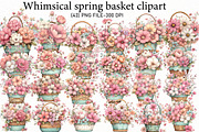 Whimsical spring basket clipart, an Illustration by Designworld (Thumbnail 1 of 5)