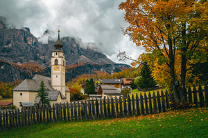 Fabulous alpine village, Colfosco, an Architecture Photo by Alpine Dreams