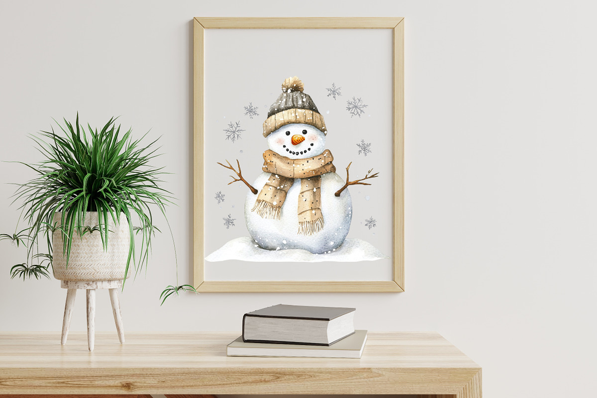 Watercolor Neutral Winter Clipart, an Illustration by Libby Wishes (Photo 8 of 8)