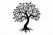 Detailed Tree Silhouette SVG Bundle, an Illustration by Amazin_art (Thumbnail 9 of 13)