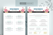 Vintage Resume Template Fransisca, a Resume Template by AdeevaResume (Thumbnail 1 of 4)