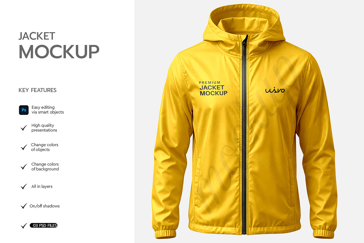 Puffer Jacket Mockup Collection, a Hoody Mockup by graphypix (Photo 3 of 5)