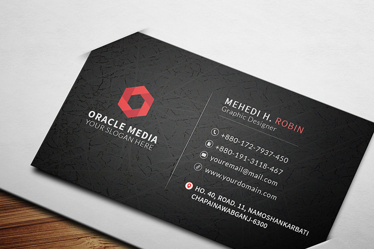 Dark Corporate Business Card, a Business Card Template by graphica59 (Photo 5 of 7)