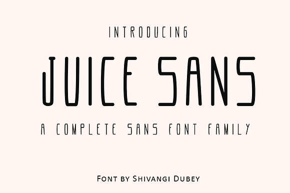 Juice Sans - Sans Serif Font Family preview 7