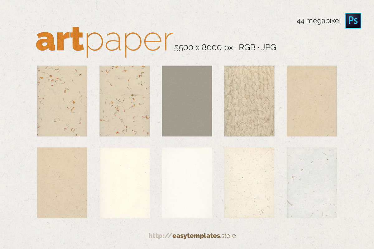 art paper - 20 textures, a Texture Graphic by easytemplates.store