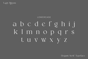 Lady Bloom Serif Font