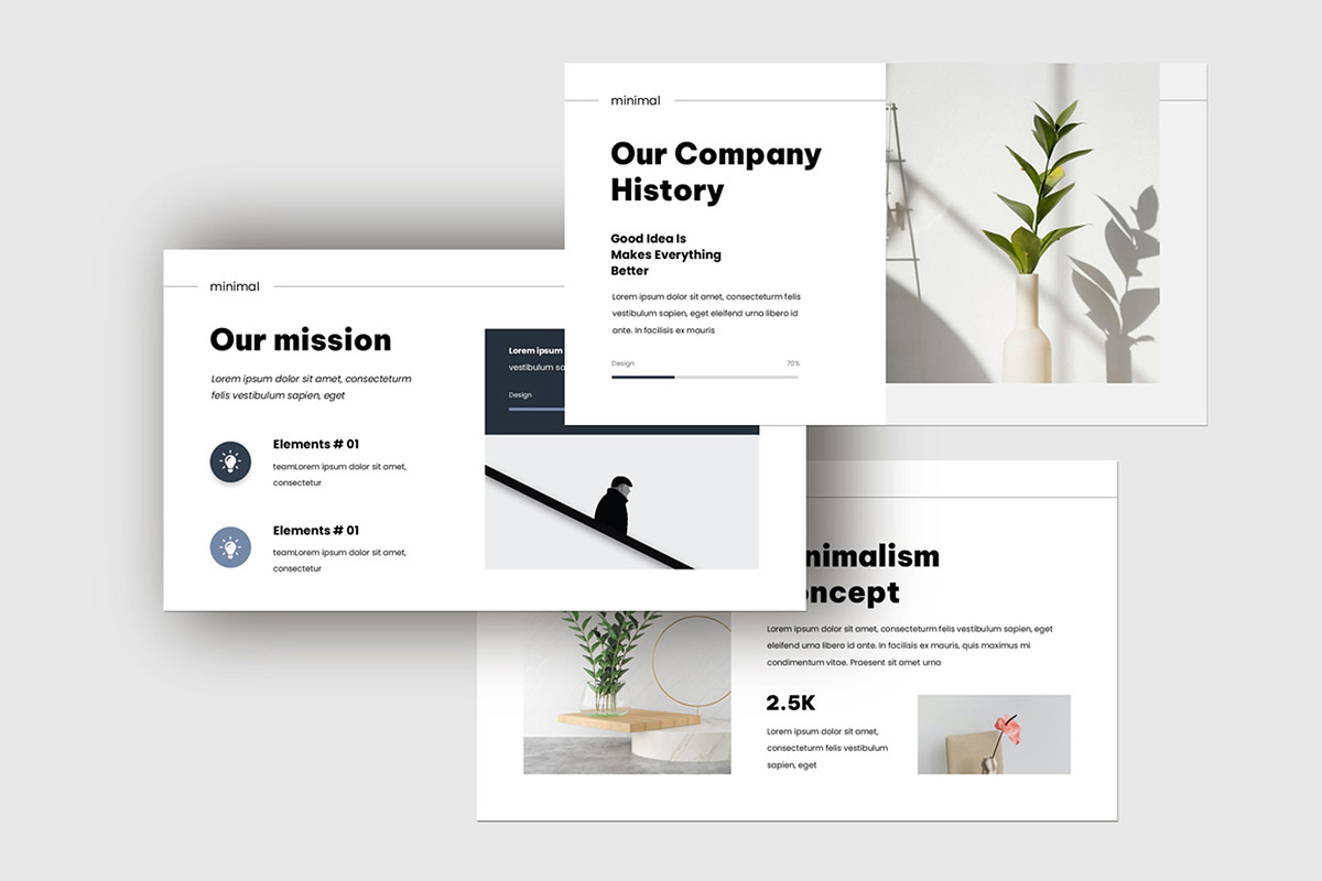 Minimal Presentation Template, a Presentation Template by Dream-Lab (Photo 3 of 8)