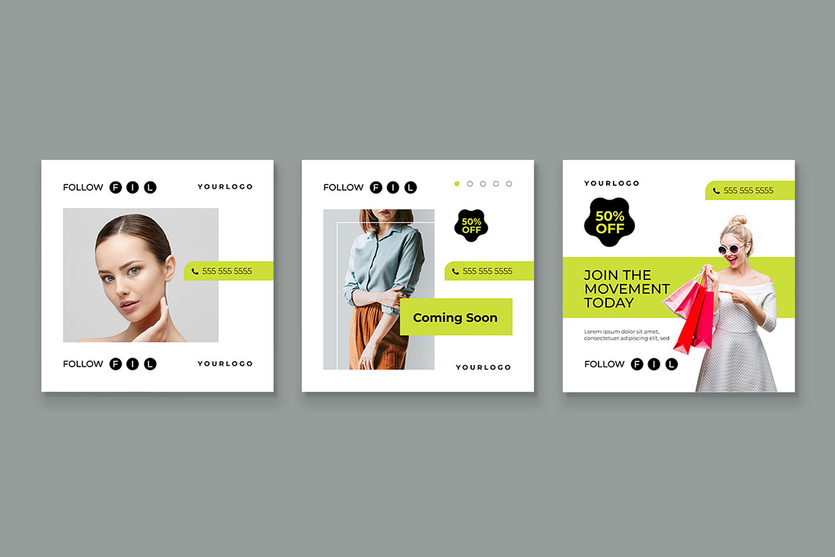 Fashion Sale Social Media Post, a Social Media Template by CreativeShaper (Photo 3 of 3)