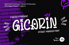 GICARIN - Graffiti Display Font