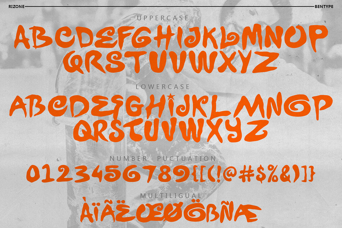 Rizone - Dynamic Display Font, a Handwritten Font by Bentype Studio (Photo 4 of 7)