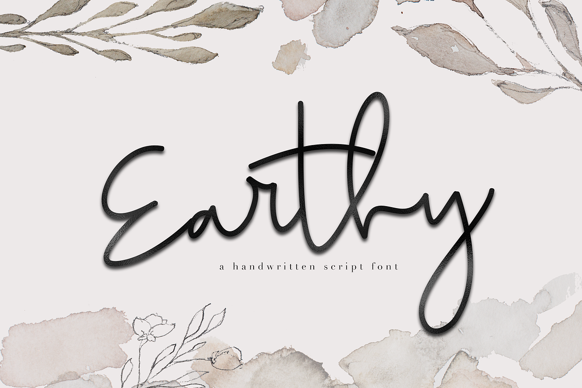 Earthy - A Handwritten Script Font