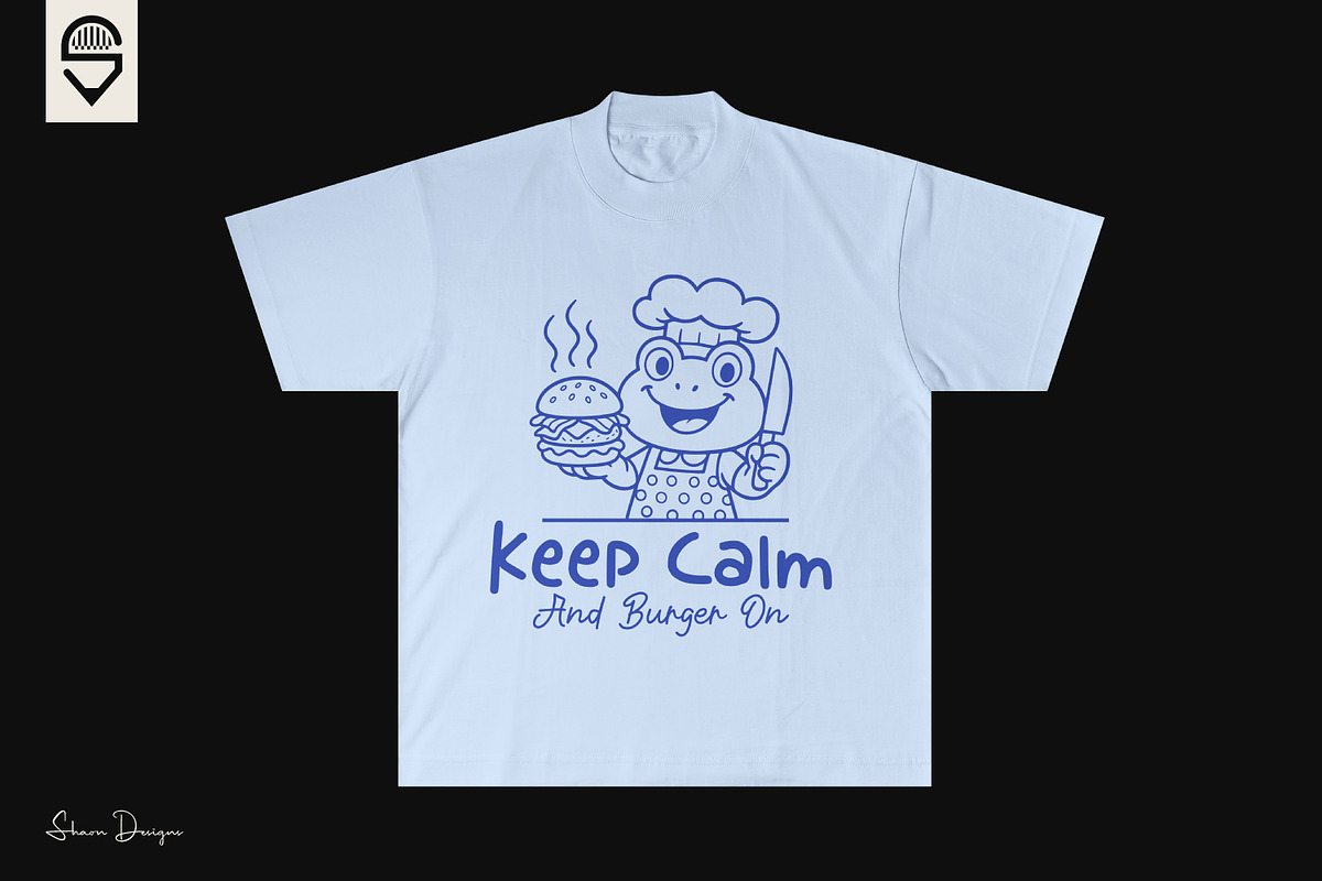 Funny burger chef cartoon design, a Food Illustration by shaondesigns (Photo 3 of 4)