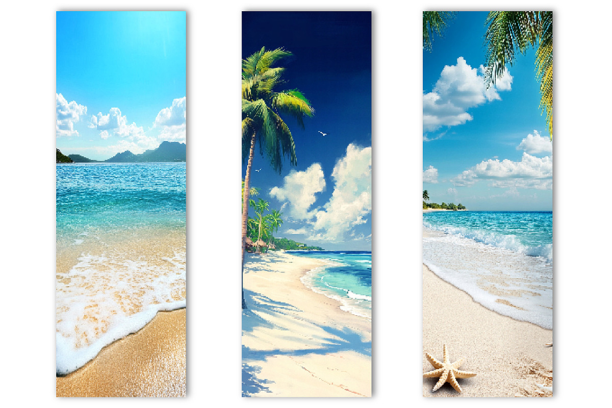 Sea Beach Bookmark Summer Beach, an Illustration by Canvas Craft (Photo 3 of 3)