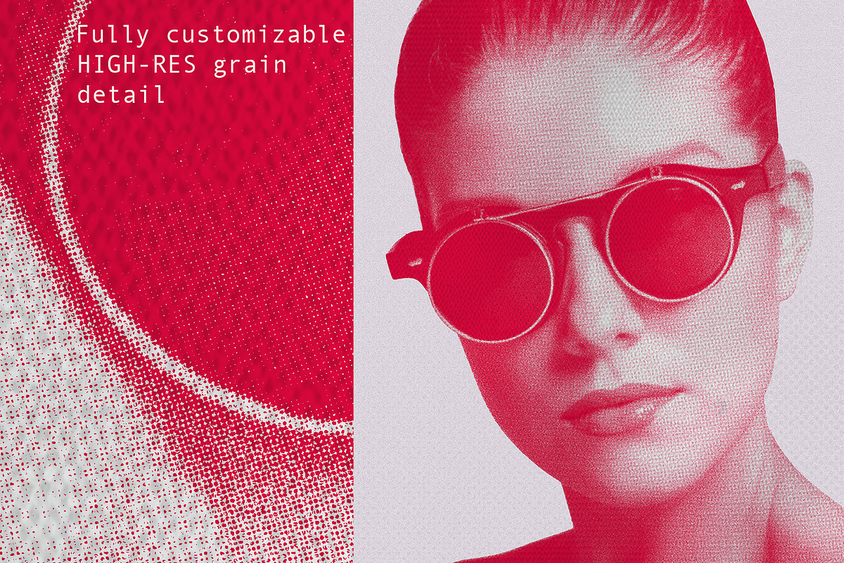 Risoprint Halftone Grain effect, a Texture Graphic by Alexiva (Photo 6 of 6)