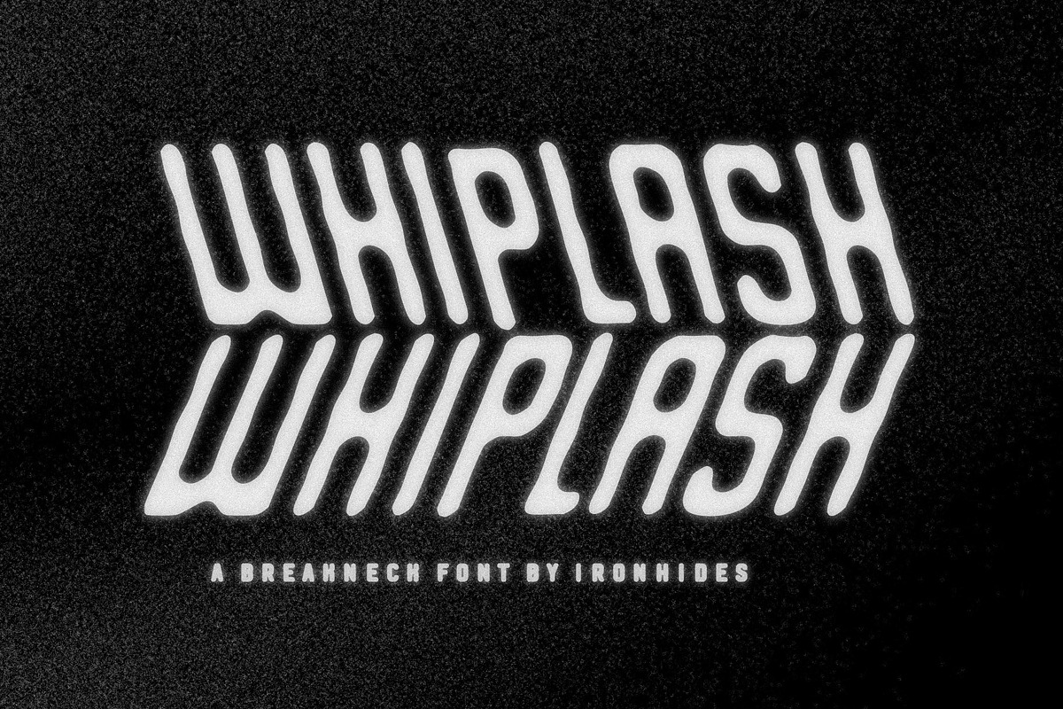 WHIPLASH - A Slanted Font Duo, a Sans Serif Font by Mark Richardson (Photo 1 of 5)