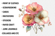 Summer Flowers Clipart PNG, an Illustration by SinaCreation (Thumbnail 2 of 6)