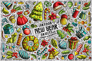 New Year Cartoon Objects Set, an Object Graphic by BALABOLKA (Thumbnail 1 of 4)