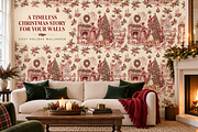 Christmas Tree Decorating Toile Pack, a Pattern Graphic by Olya Creative (Thumbnail 7 of 7)