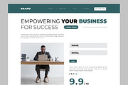 Company Landing Page, a Landing Page Template by CreativeShaper (Thumbnail 2 of 6)