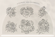 Line Art Peonies Illustrations, a Decorative Illustration by La Petite Line Art (Thumbnail 5 of 11)