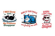 Funny Sarcastic Cat PNG, an Illustration by CreationArt (Thumbnail 3 of 3)