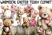 whimsical Easter teddy Clipart, an Illustration by Designworld (Thumbnail 1 of 4)