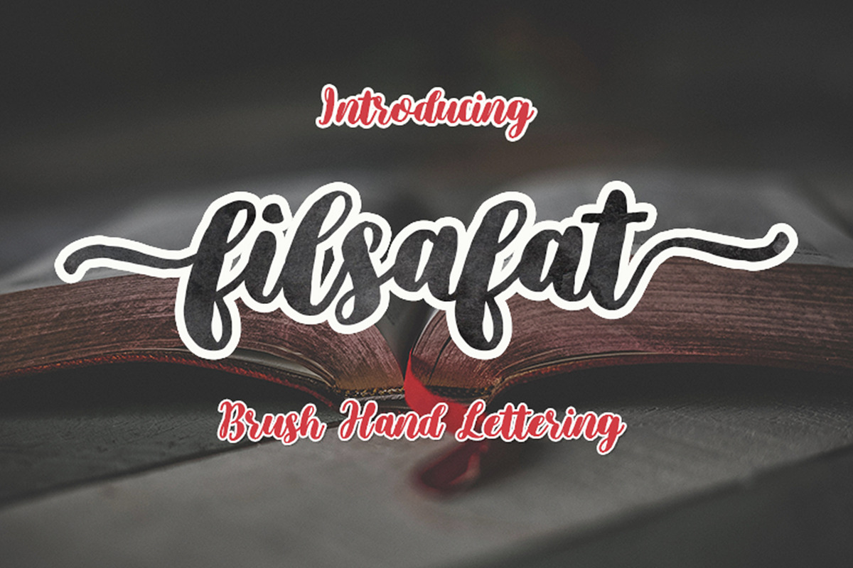 Filsafat Script | Brush Font