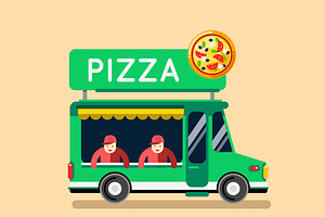 Food Truck Pizza Cafe