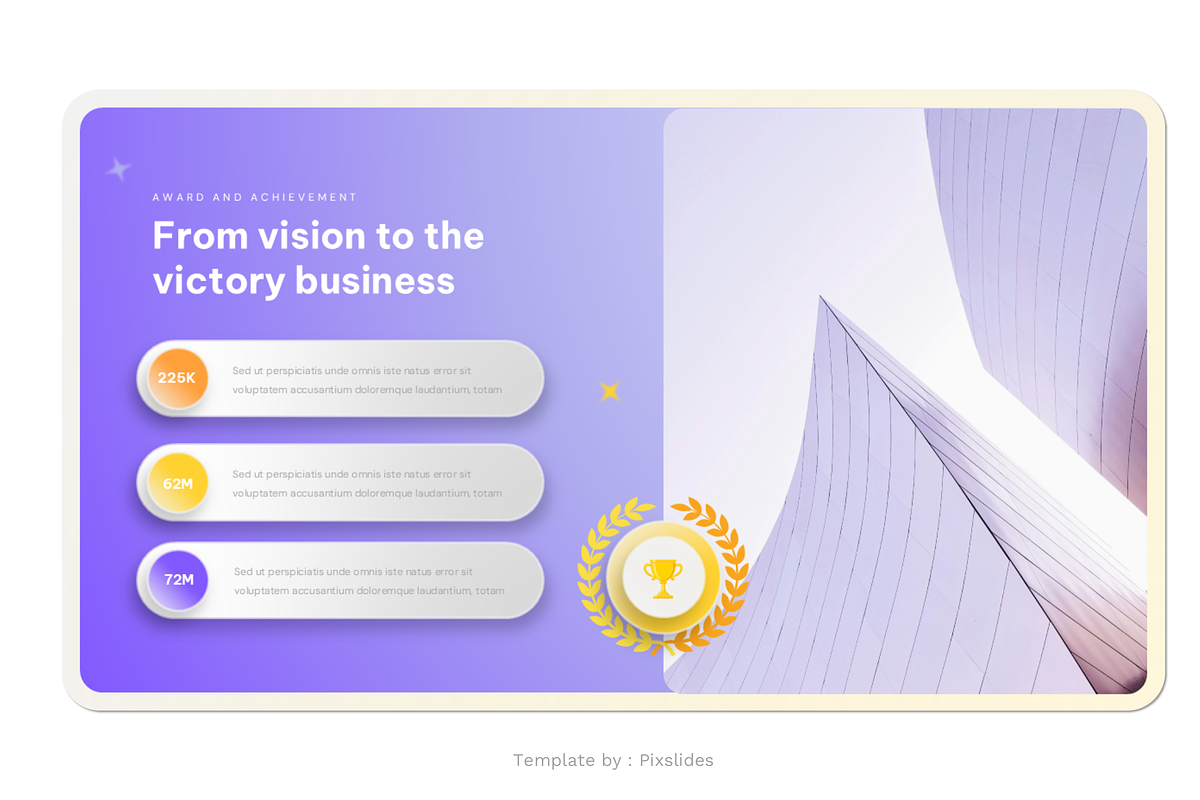 Awards and Achievement PowerPoint, a Presentation Template by Pixslides (Photo 5 of 7)
