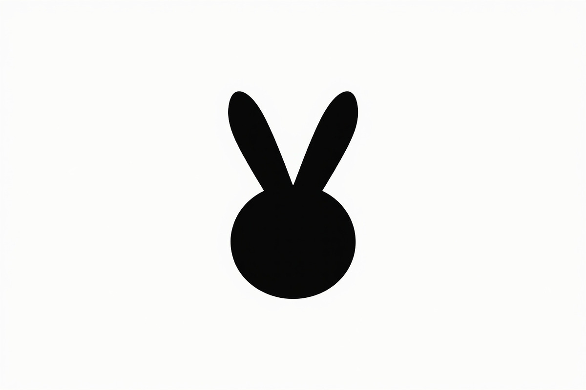 Cute Minimal Bunny Head Bundle, an Illustration by hafijul (Photo 5 of 7)