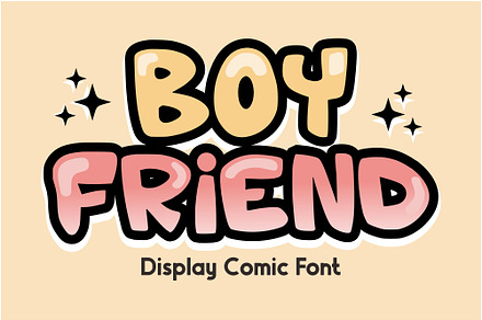Boy Friend - Cartoon Font Types, a Font by AMC STUDIO