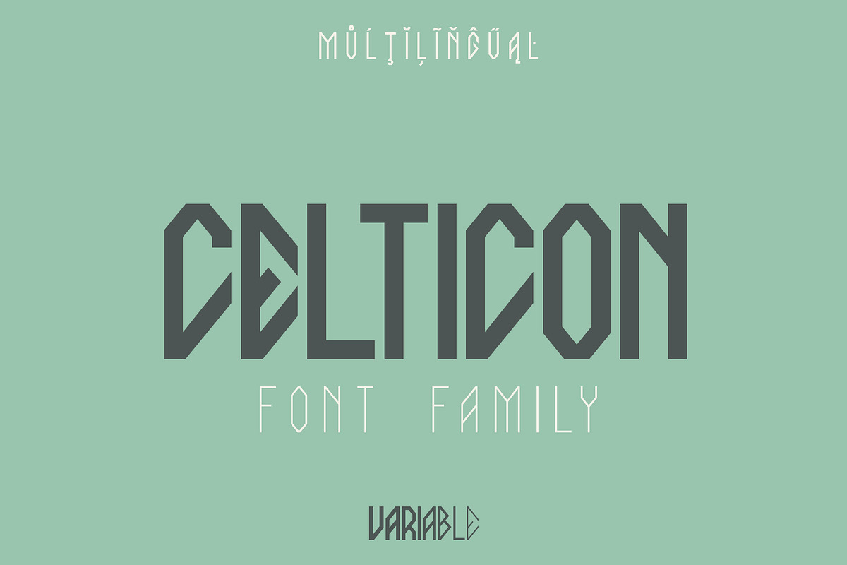 Celticon Font Family, a Blackletter Font by Sentavio (Photo 1 of 7)