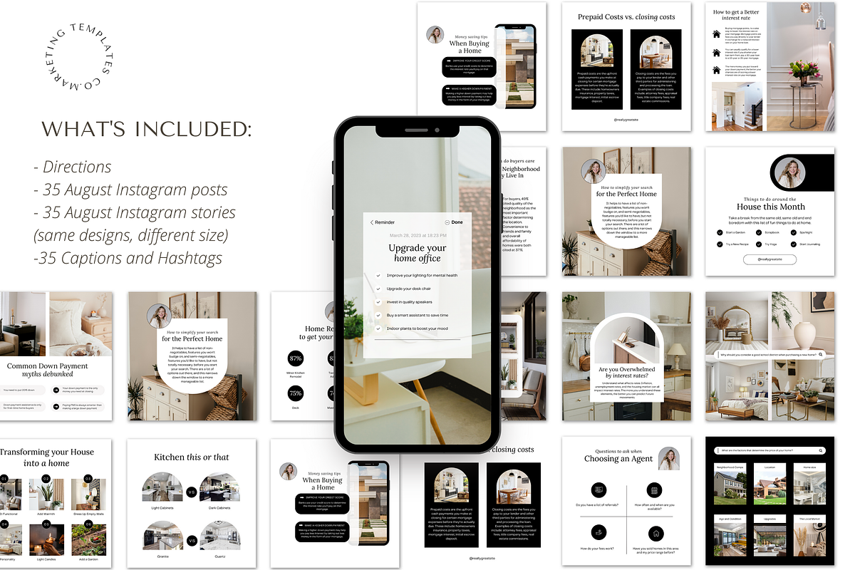 August Realtor Social Media Posts, a Social Media Template by Marketing Templates Co. (Photo 7 of 9)