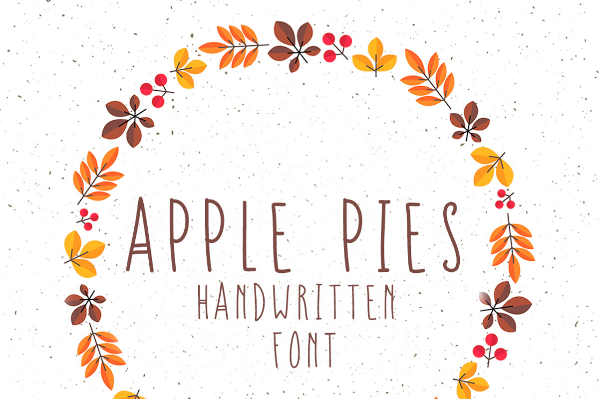 Apple Pies Handwritten Font, a Handwritten Font by NViolet (Photo 1 of 6)
