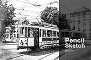 Pencil Sketch Photo Effect Photoshop, a Layer Style Add-On by liptouse (Thumbnail 1 of 9)