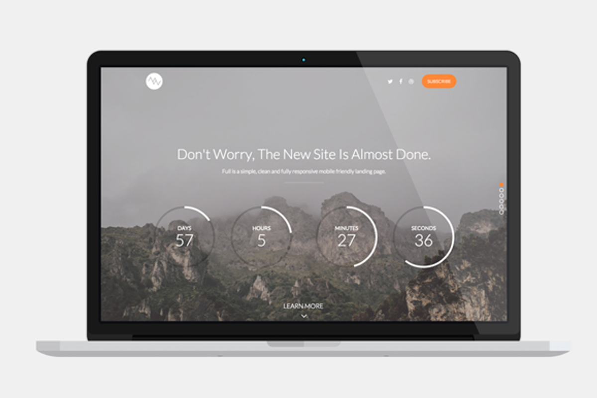 Fullview - Full Screen Landing Page, a HTML Template by ThemeWizz