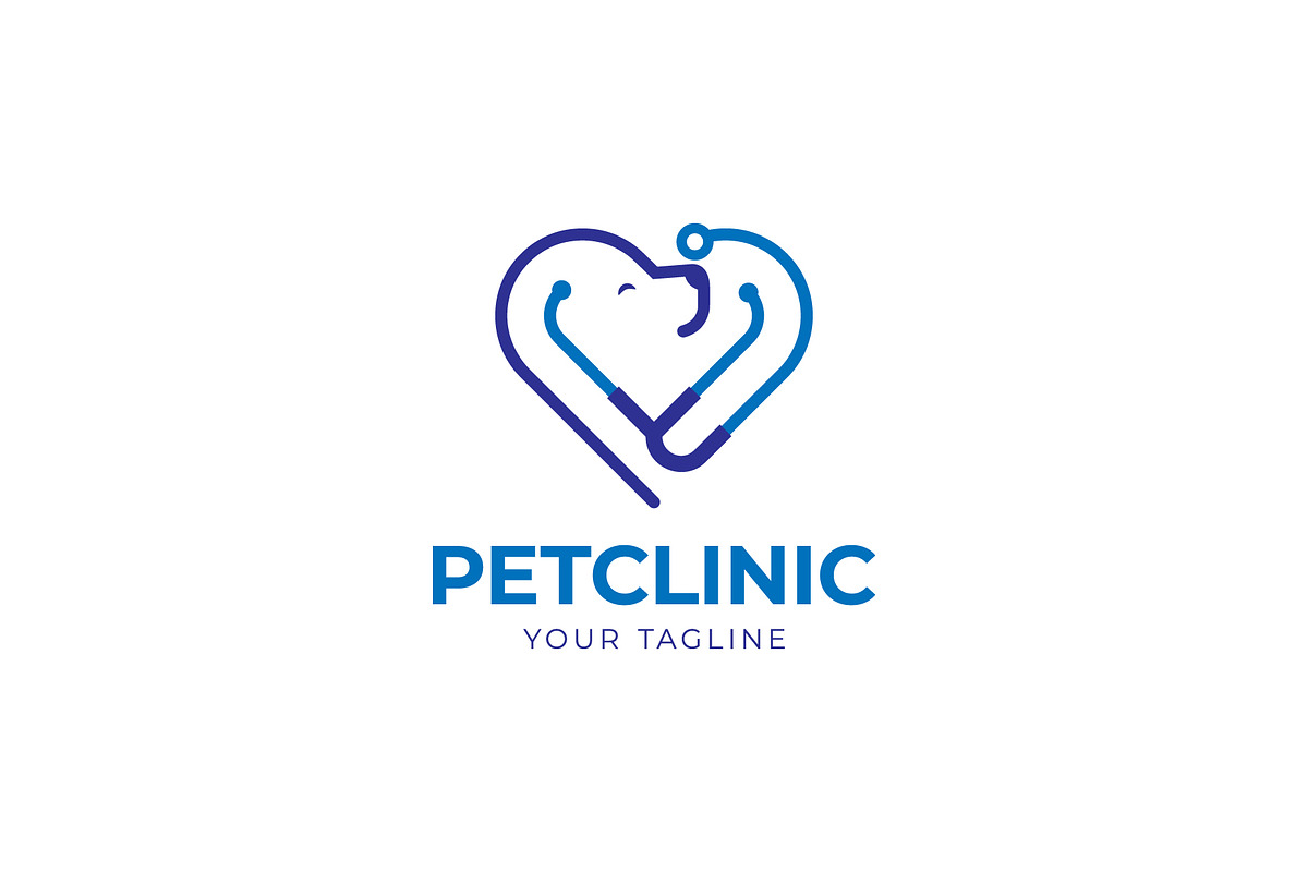 Veterinary and pet clinic logo, a Branding & Logo Template by bilalanwal
