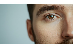 Close Up of Mans Eye Showing Details, a Person Photo by Lermont51